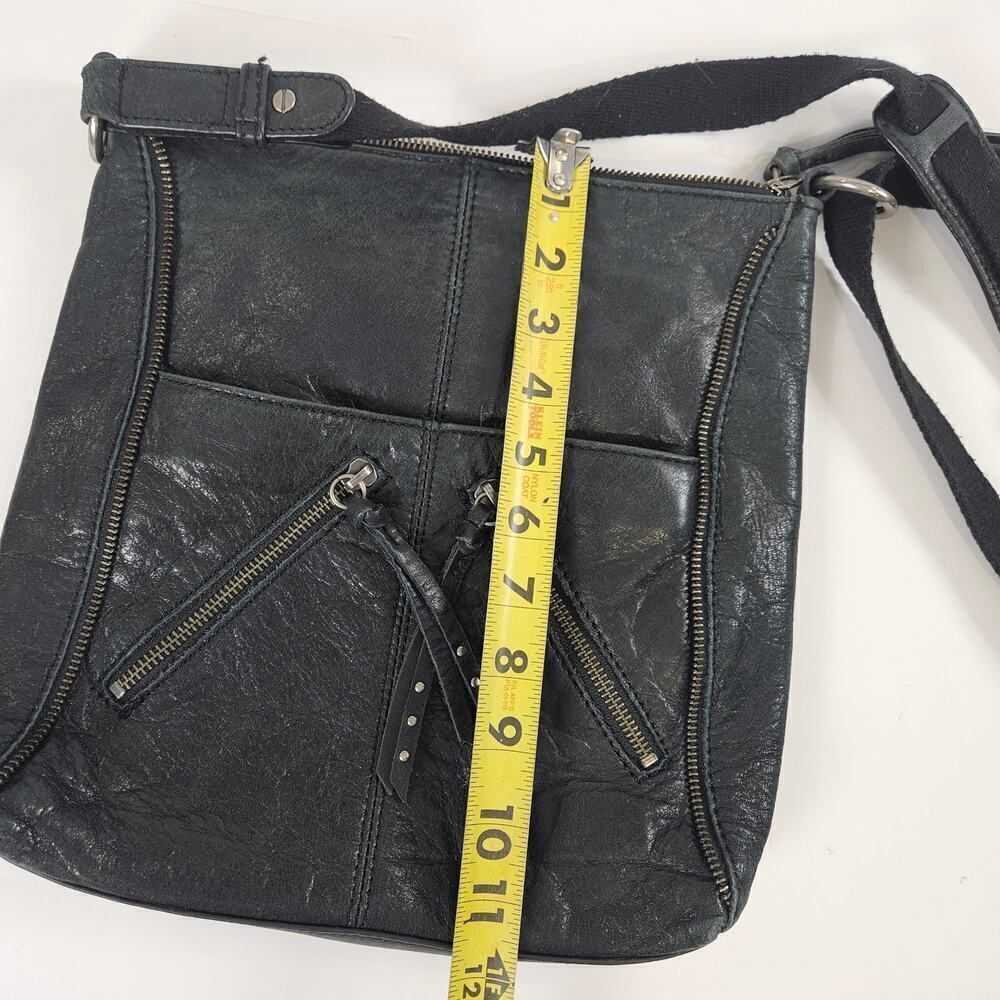 The Sak Crossbody Shoulder Bag Black Leather Purse handbag - Picture 3 of 5